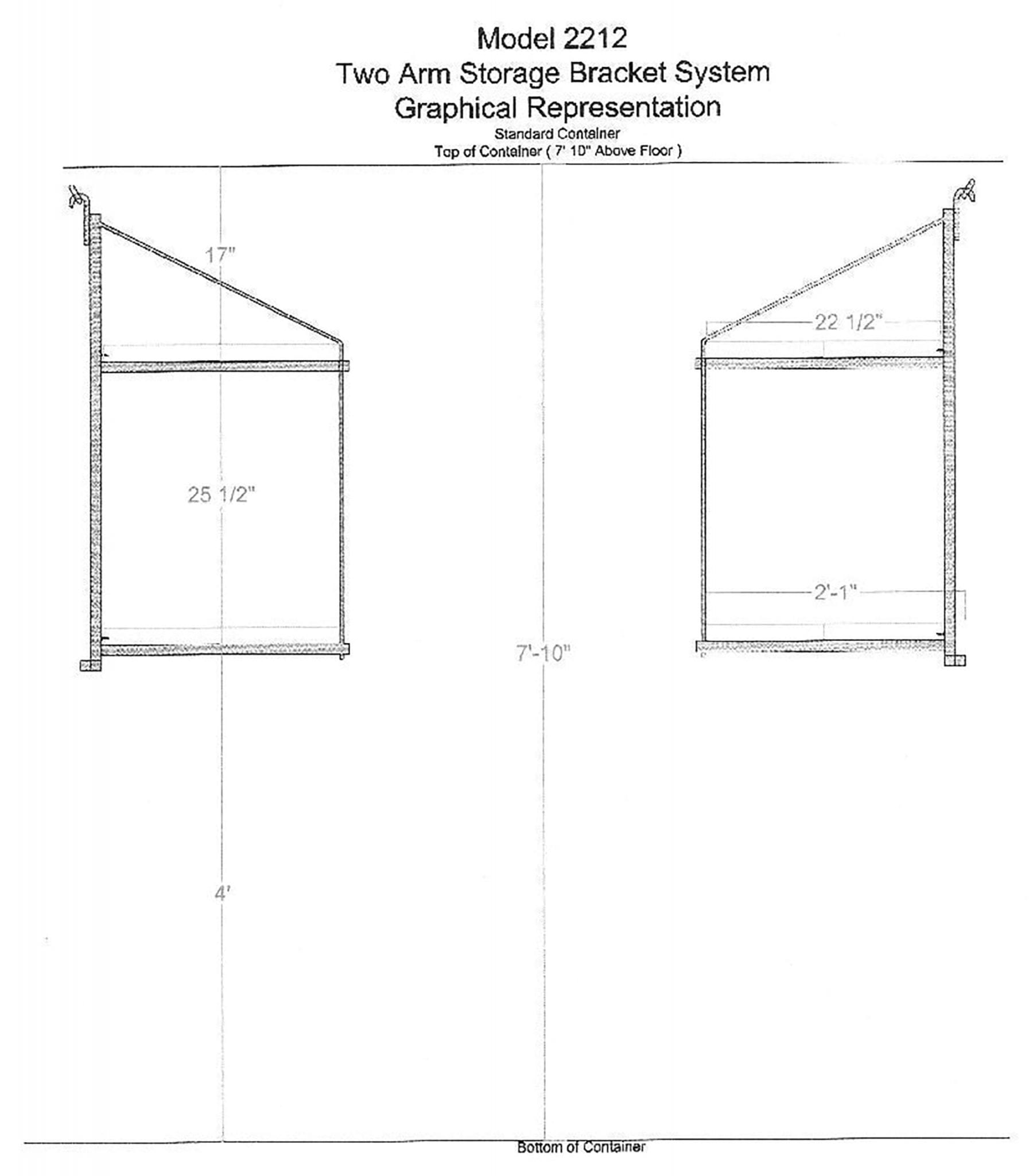 Two Shelf Bracket – 2212 - Image 2