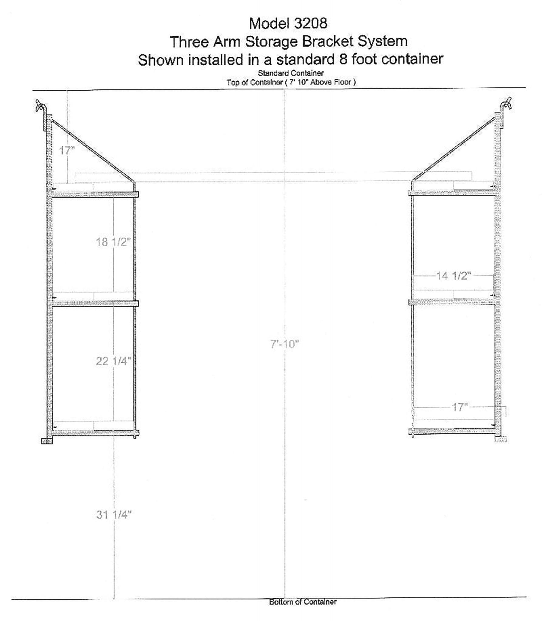 Three Shelf Brackets – 3208 - Image 2