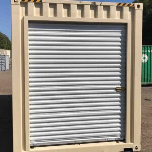 6’ Wide x 7′ 4″ Tall Roll Door In High Cube Container End