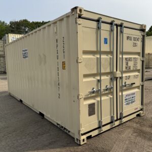 20′ x 8′ x 8.5′ Tall– New Shipping/Storage Container – Wind and Watertight – BEIGE