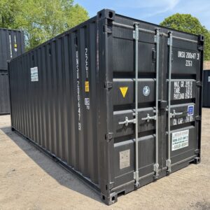 20′ x 8′ x 8.5′ Tall– New Shipping/Storage Container – Wind and Watertight – BLACK