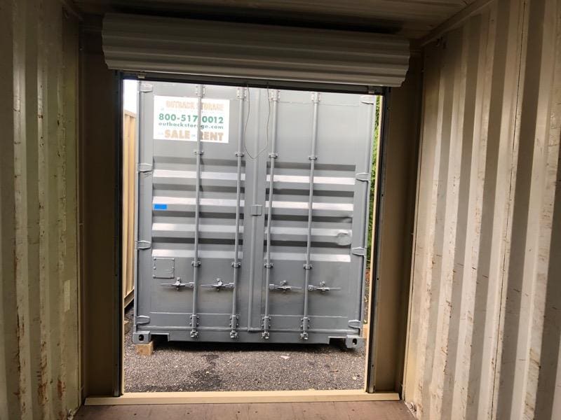 6’ Wide x 7′ 4″ Tall Roll Door In High Cube Container End Replacing Stock Doors - Image 2