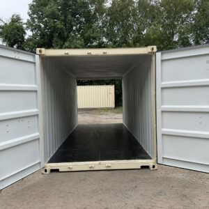 20′ x 8′ x 8.5′ Tall – New **DOUBLE DOOR**Shipping/Storage Container – Wind and Watertight–BEIGE
