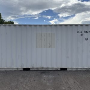 20′ x 8′ x 8.5′ Tall– Wind and Watertight **OFF RENT** Used Shipping / Storage Container – GRAY