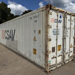 40′ x 8′ x 9.5′ Tall –**AS IS**REEFER**High Cube* Shipping / Storage Container- WHITE