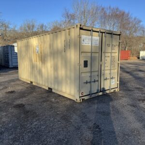 20′ x 8′ x 8.5′ Tall– GENTLY USED 2005-Shipping/Storage Container – Wind and Watertight – BEIGE