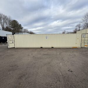 40′ x 8′ x 8.5′ Tall –New**DOUBLE DOOR**Shipping/Storage Container – Wind and Watertight-BEIGE