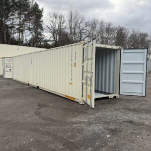 40′ x 8′ x 8.5′ Tall –New**DOUBLE DOOR**Shipping/Storage Container – Wind and Watertight-BEIGE