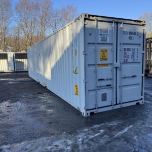 40′ x 8′ x 9.5′ Tall -New *High Cube Shipping/Storage Container – Wind and Watertight – LT GRAY