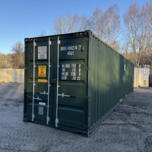 40′ x 8′ x 9.5′ Tall –New *High Cube*Shipping/Storage Container – Wind and Watertight-GREEN